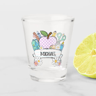 Personalised Back-to-School Supplies with Apple 2 Shot Glass