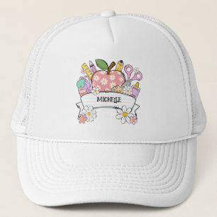 Personalised Back-to-School Supplies with Apple Trucker Hat