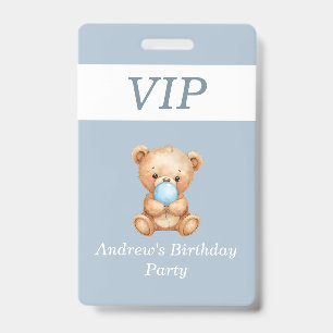 Personalised Badge for Baby Boy Birthday ID Badge