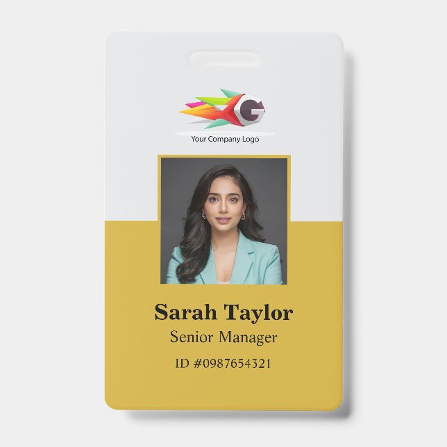 Personalised Badge for corporate employee ID Badge (Front)