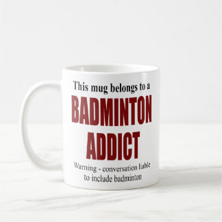 Personalised Badminton Gift Coffee Mug