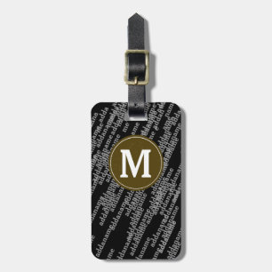 personalised baggage modern luggage tag
