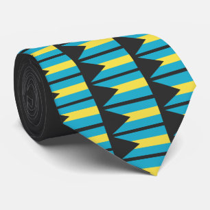 Personalised BAHAMIAN FLAG Monogram Neck Tie