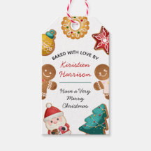 Personalised Baked With Love Gingerbread Christmas