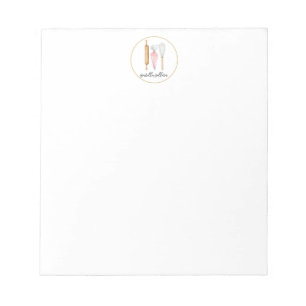 Personalised Baker Pastry Chef Baking Utensils Notepad