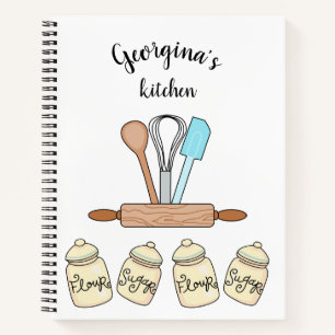 Personalised Bakers Tools Notebook