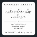Personalised Bakery Food Sticker<br><div class="desc">Personalised Bakery Food Sticker - A wonderfully simple and cute seal for the packaging of your baked good.</div>