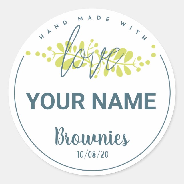 Personalised Bakery Label + Your Name (Front)