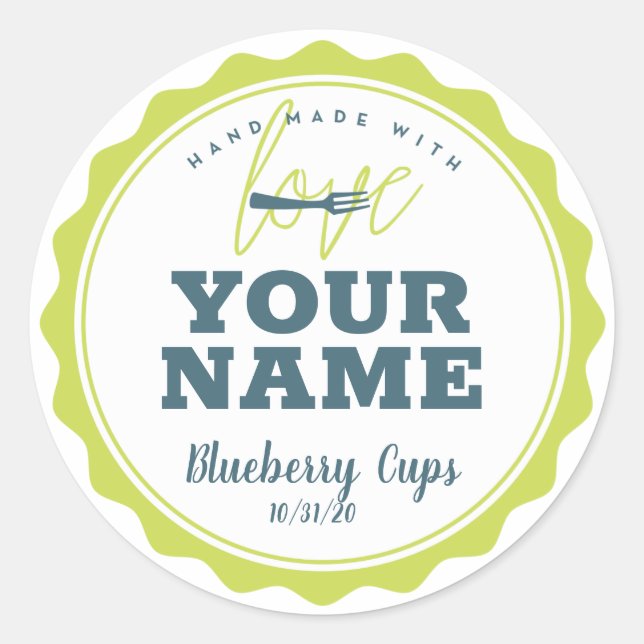Personalised Bakery Label + Your Name (Front)