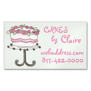 Personalised Bakery Magnetic Business Card
