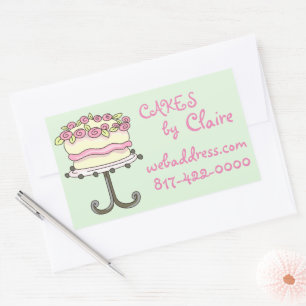 Personalised Bakery Rectangular Sticker