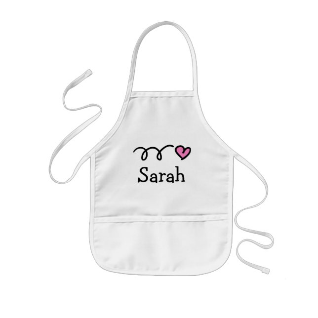 Personalised baking apron for kids Birthday party (Front)