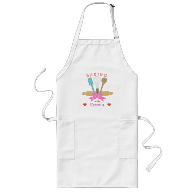 Personalised Baking Apron for Women (Front)