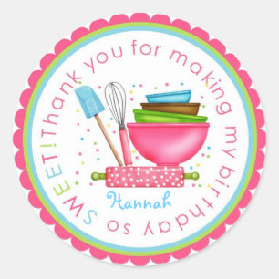 Personalised Baking Cooking Kitchen Stickers