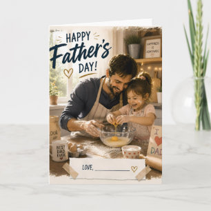 Personalised Baking Father’s Day Card