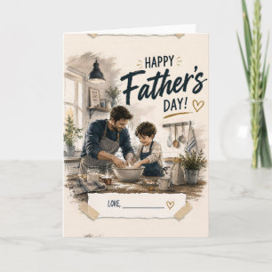 Personalised Baking Father’s Day Greeting Card