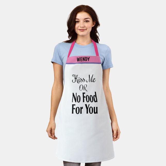  Personalised Baking Gift aprons,Funny Custom Name Apron (Worn)