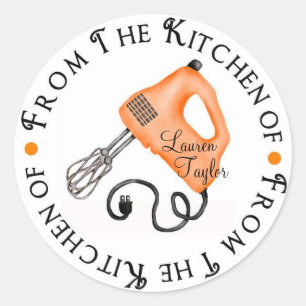 Personalised Baking Hand Mixer Kitchen Stickers