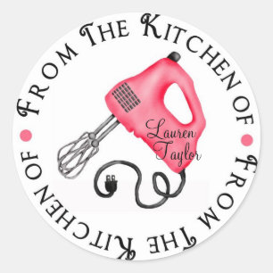 Personalised Baking Hand Mixer Kitchen Stickers