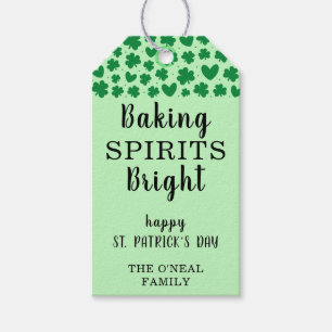 Personalised Baking Spirits Bright St. Patricks Gift Tags