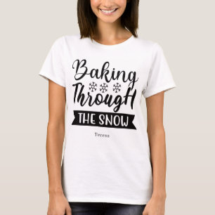 Personalised Baking Through the Snow T-Shirt