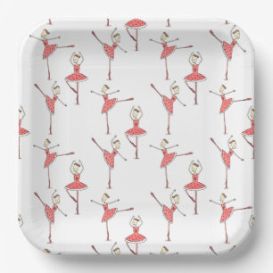 Personalised Ballerina Ballet Dancer Paper Plate