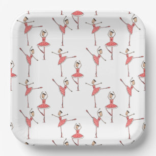 Personalised Ballerina Ballet Dancer Paper Plate
