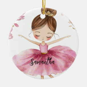 Personalised Ballerina Ceramic Ornament
