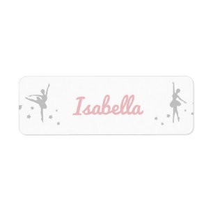 Personalised Ballerina Dancer Sticker Name