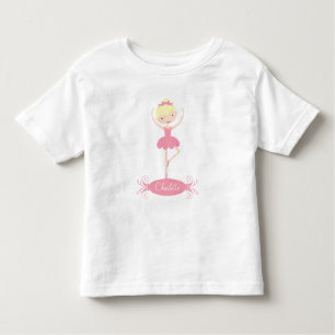 Personalised Ballerina Girls T-Shirt