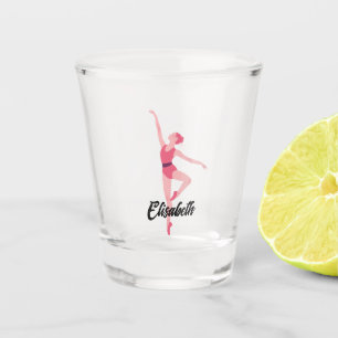 Personalised Ballerina Shot Glass – Custom Name 