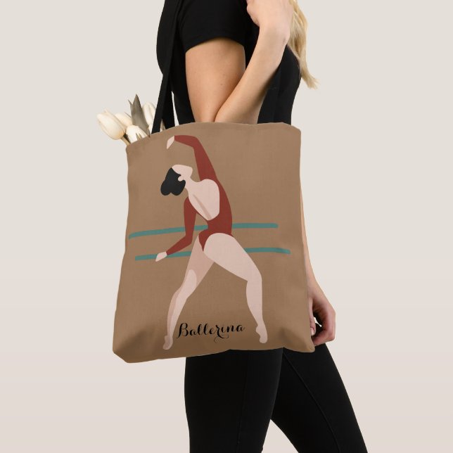 Personalised Ballerina  Tote Bag (Close Up)