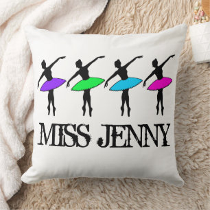 Personalised Ballet Ballerina Dance Teacher Pointe Cushion