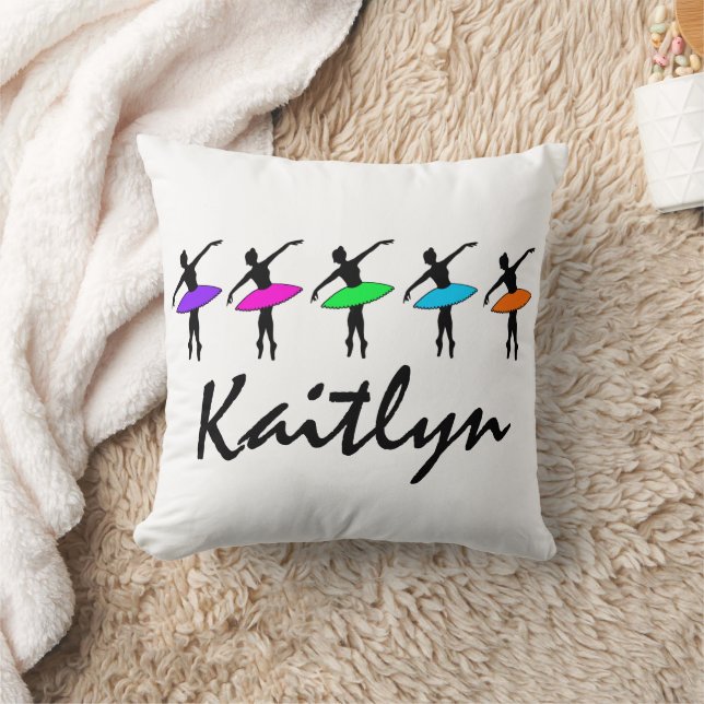 Personalised Ballet Dance Teacher Ballerina Tutu Cushion (Blanket)