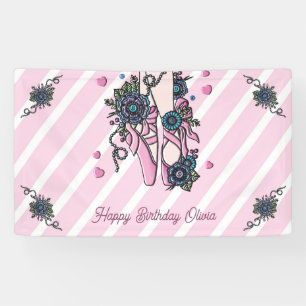 Personalised Ballet Shoes Banner