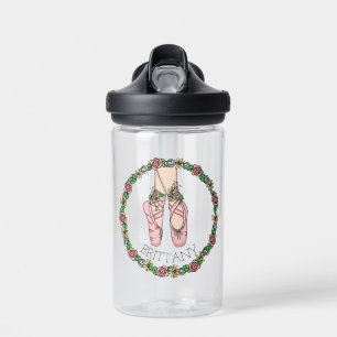 Personalised Ballet Shoes  Water Bottle