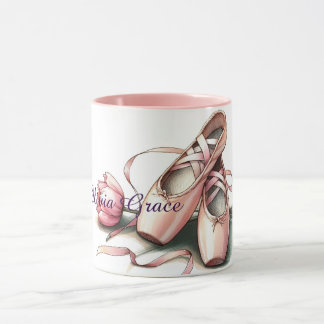 Personalised Ballet Slippers Mug