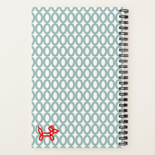 Personalised Balloon Dog Spiral Notebook