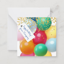 Personalised balloons confetti  high def birthday
