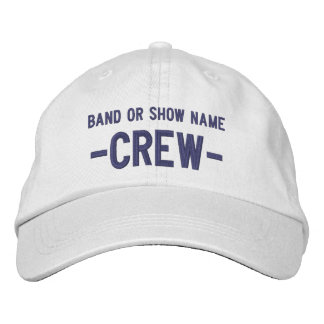 Personalised Band Show Event Name Media Crew Embroidered Hat