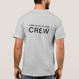 Personalised Band Show Name Event Crew T-Shirt