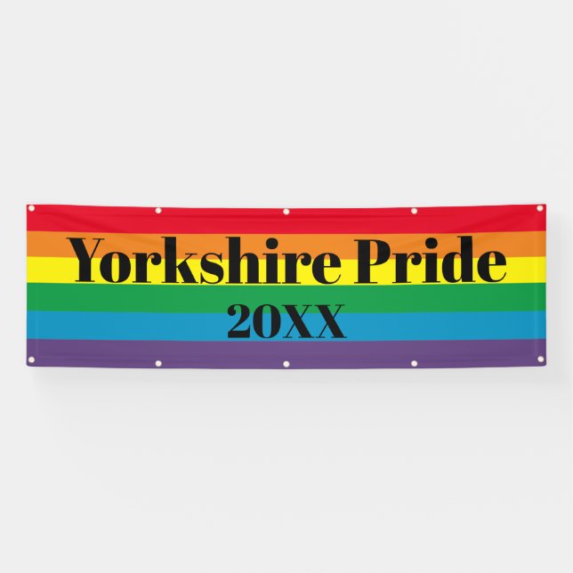 Personalised Banner - City/Town/Year Pride (Horizontal)
