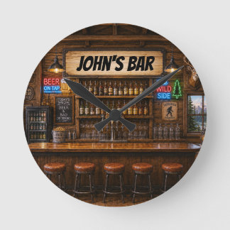 Personalised Bar Clock
