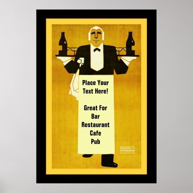 Personalised Bar/Restaurant Poster (Front)