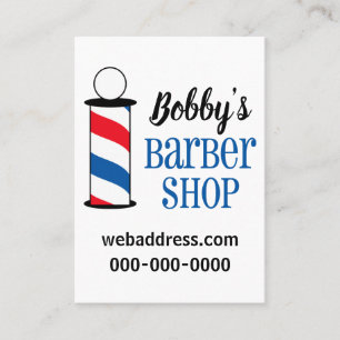 Personalised Barber Shop Business Card