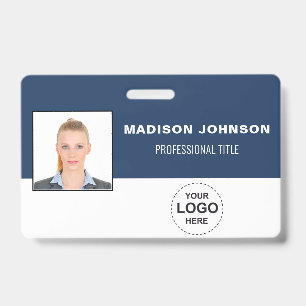 Personalised Barcode ID Cards with Logo and Photo Badge