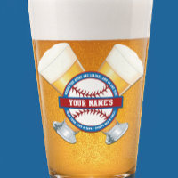 Personalised Baseball and Beer
