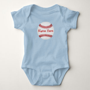 Personalised Baseball Baby Shower Gifts for Boys Bodysuit