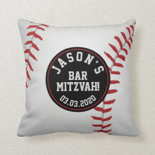 Personalised Baseball Bar Mitzvah Cushion