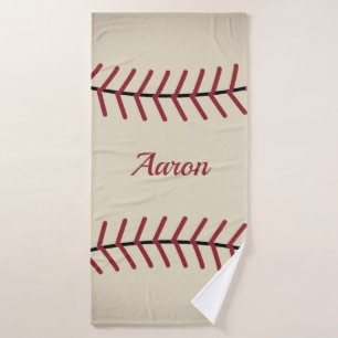 Personalised Baseball Bath Towel